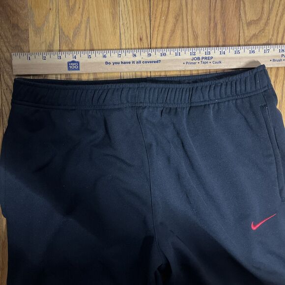 Vintage Y2K Nike Large Silver Tag Red Black Windbreaker Track Basketball Pants - Picture 4 of 10